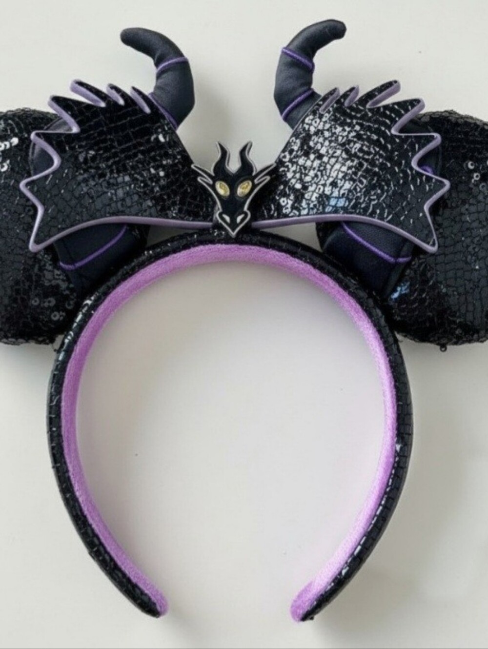 Maleficent Black and Purple D23 Authentic DISNEY headband